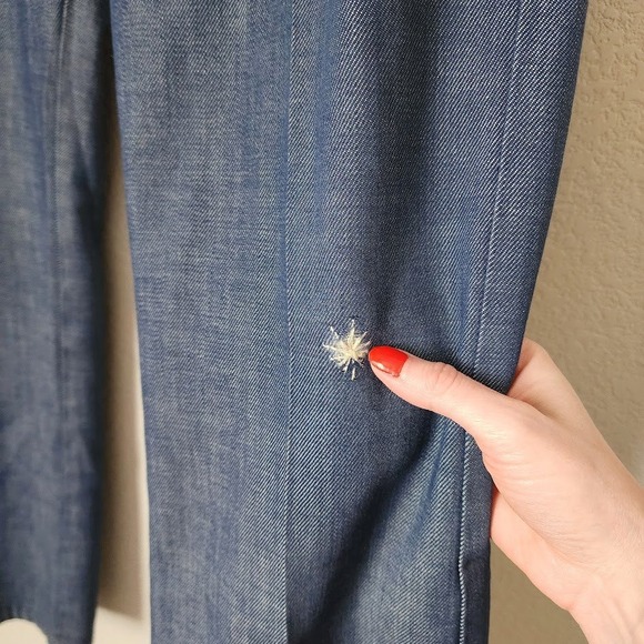 VINTAGE 70s JCPENNEY Denim Jeans Talon 42 Zip High Rise Flare - Picture 8 of 14